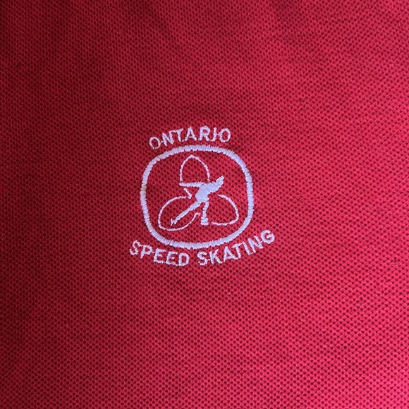 Vintage 1990s Ontario Speed Skating polo shirt. - Picture 2 of 3